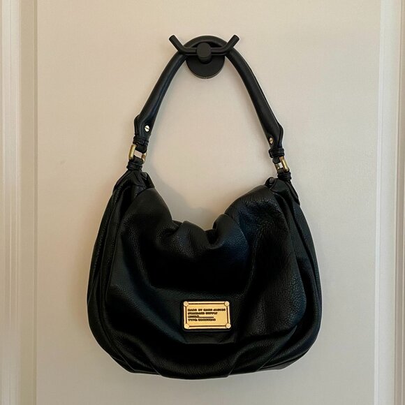 Marc By Marc Jacobs Black and Gold Leather Crossbody Purse - Picture 16 of 16